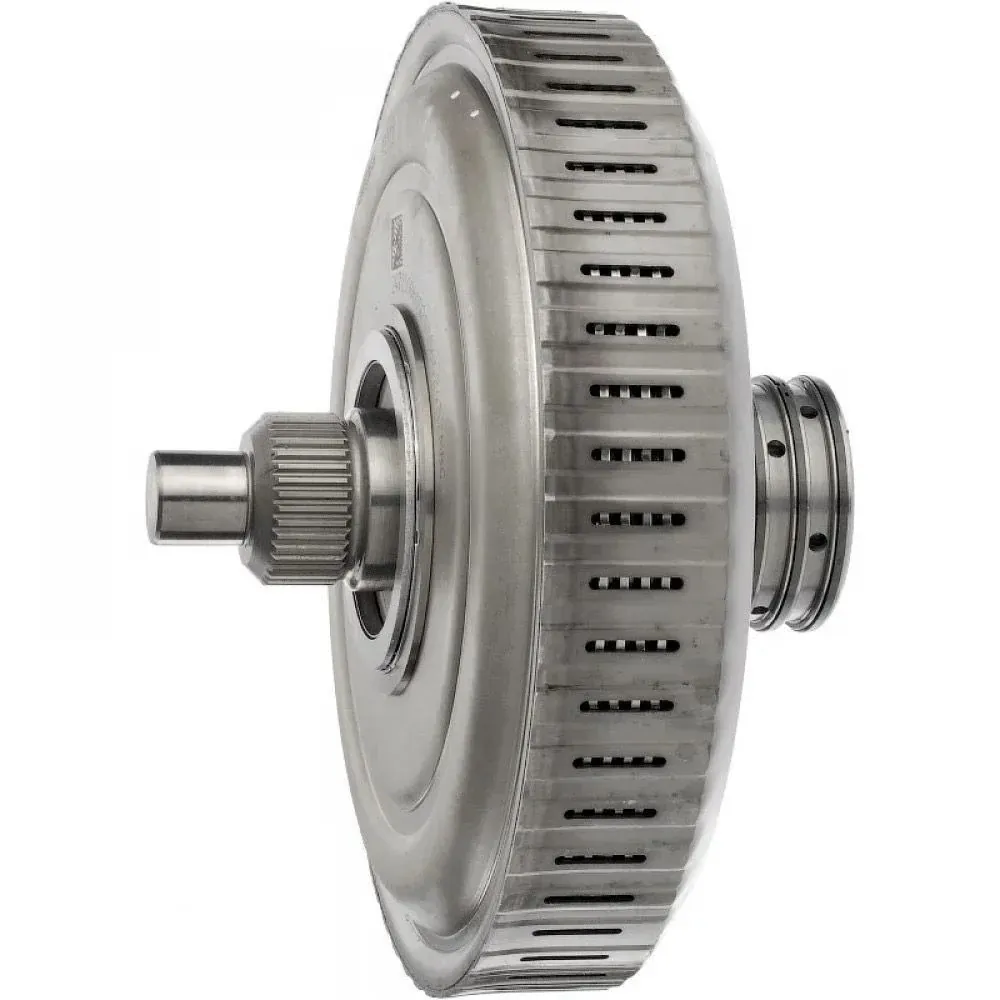 Ambreiajul dublu umed original Mercedes-Benz pentru cutia 724.1 (8G-DCT), vedere laterală cu arborii de intrare