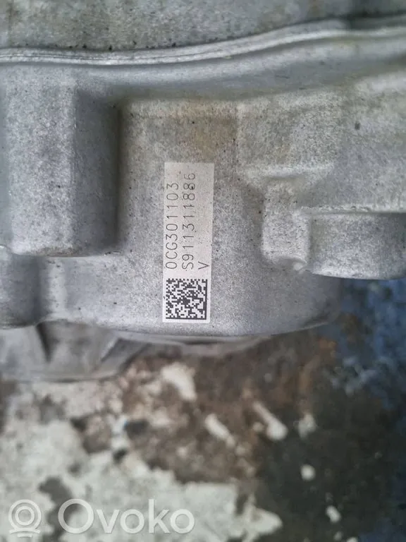 Eticheta de pe carcasa cutiei DQ381 cu codul 0GC 301 103 (Passat B8)